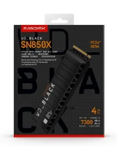 Western Digital WD_BLACK™ SN850X NVMe™ SSD POWERED BY SANDISK 4 TB, [With Heatsink]