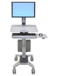 Ergotron WorkFit C-Mod, Single Display Sit-Stand Workstation 68.6 cm (27") Floor Grey
