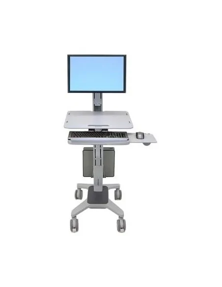 Ergotron WorkFit C-Mod, Single Display Sit-Stand Workstation 68.6 cm (27") Floor Grey
