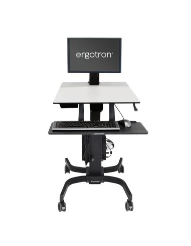 Ergotron WorkFit-C, Single LD Sit-Stand Workstation Black, Grey Multimedia cart