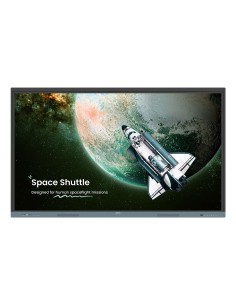 BenQ RE6504 Interactive flat panel 165.1 cm (65") 450 cd/m² 4K Ultra HD Black, Grey Touchscreen Built-in processor Android